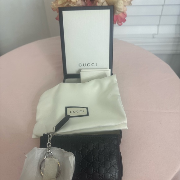 NEW Authentic Gucci Microguccissima Soft Margaux Key Coin Pouch - Picture 5 of 9